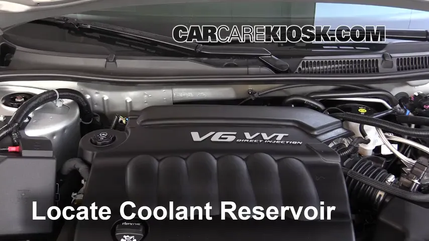 2016 Chevrolet Impala Limited LS 3.6L V6 FlexFuel Refrigerante (anticongelante) Agregar refrigerante